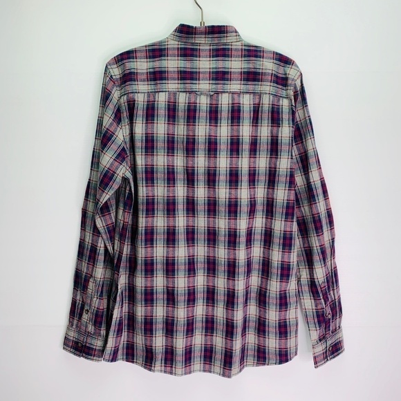 Brunswick Garments Shirt Mens Medium Button Down Plaid Cotton Long Sleeve - Picture 6 of 8